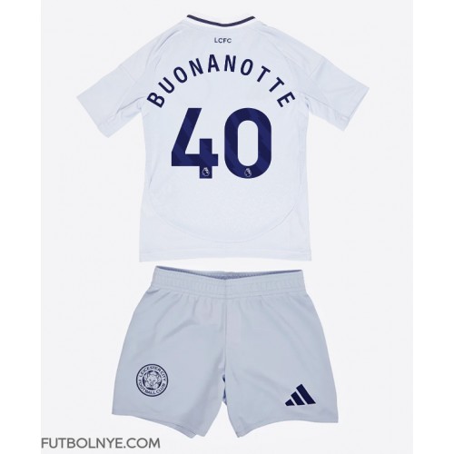 Camiseta Leicester City Facundo Buonanotte #40 Tercera Equipación para niños 2024-25 manga corta (+ pantalones cortos)